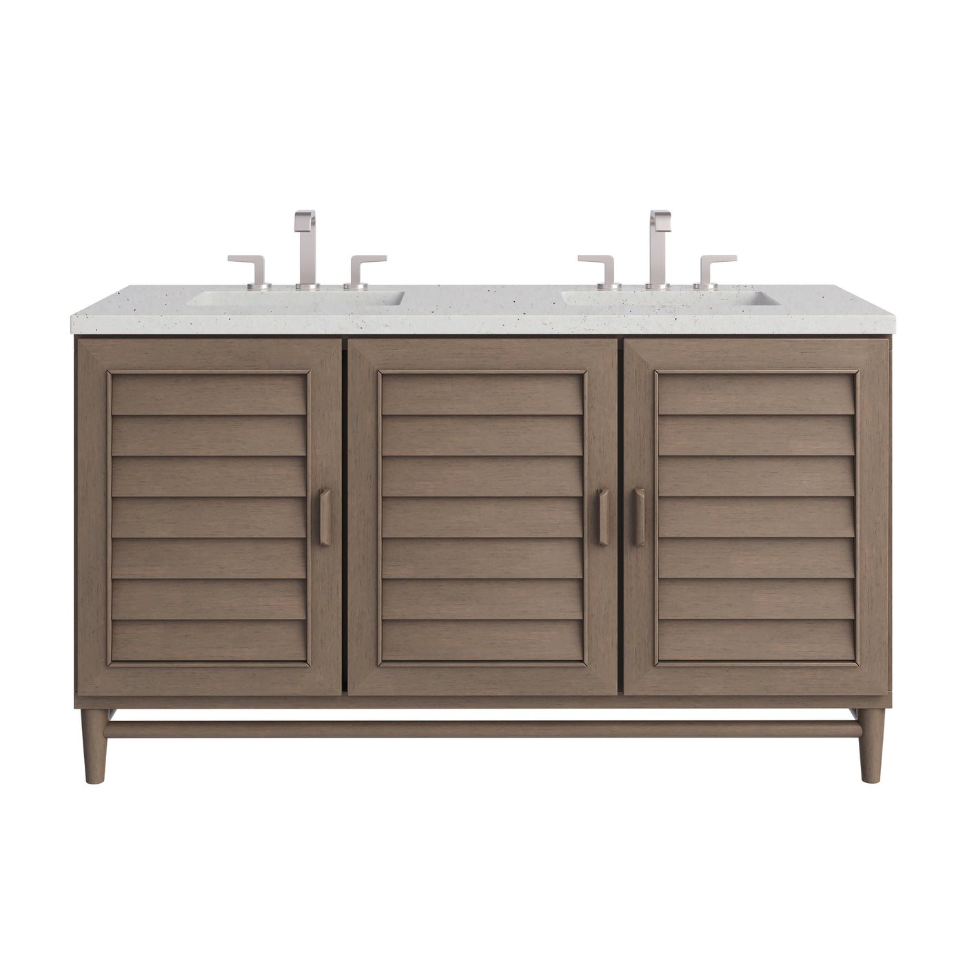 James Martin Portland 60" Double Bathroom Vanity, Whitewashed Walnut, view 28