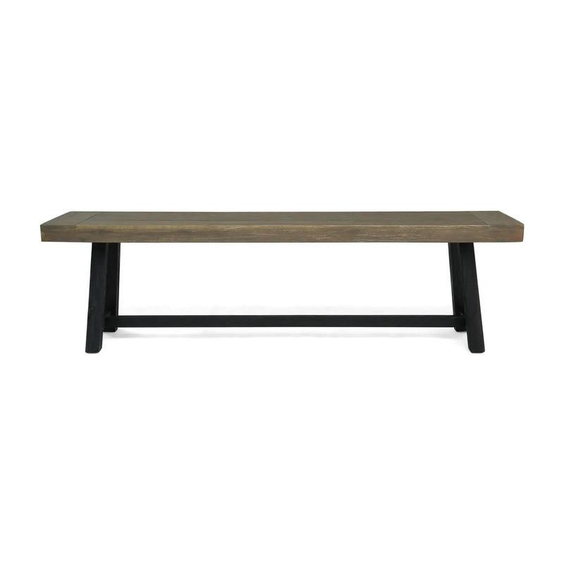 Acacia Outdoor Bench in Sandblast Finish by HouseOfZazla