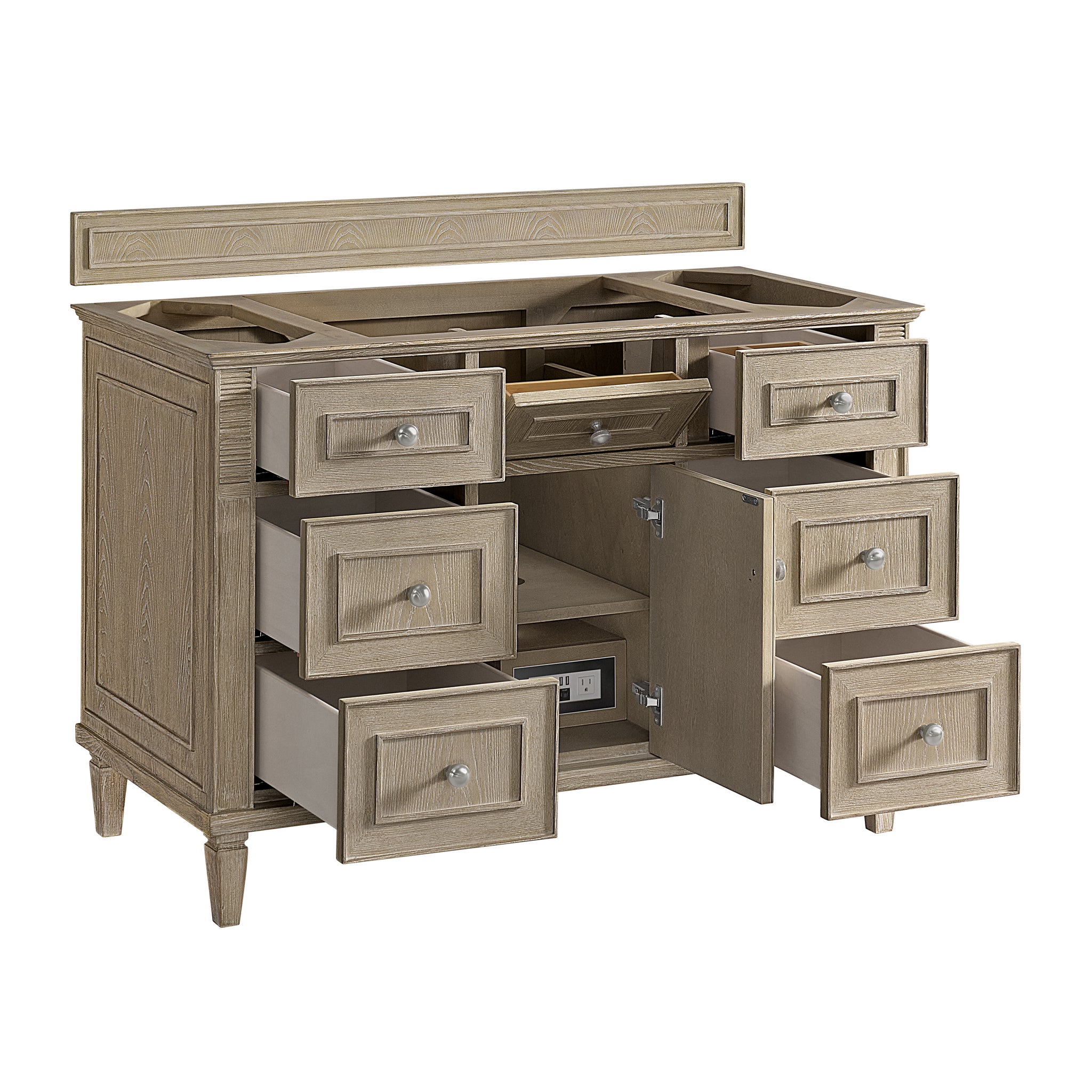 James Martin Lorelai 48" Single Bathroom Vanity, Whitewashed Oak, view 21