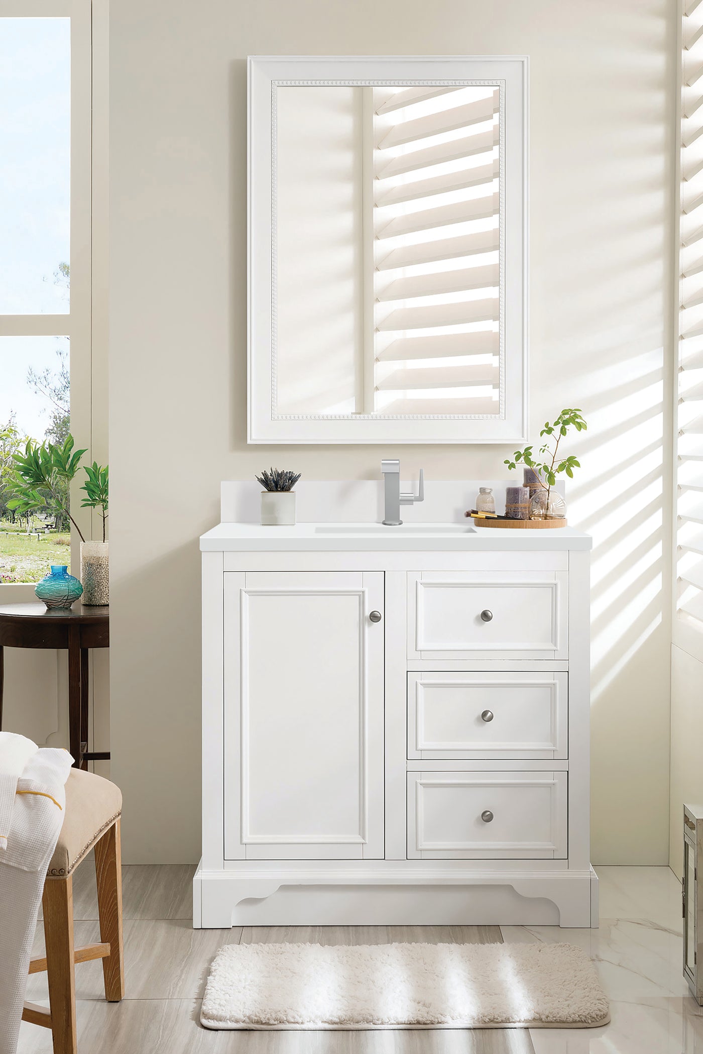 James Martin De Soto 36" Single Bathroom Vanity, Bright White, view 31