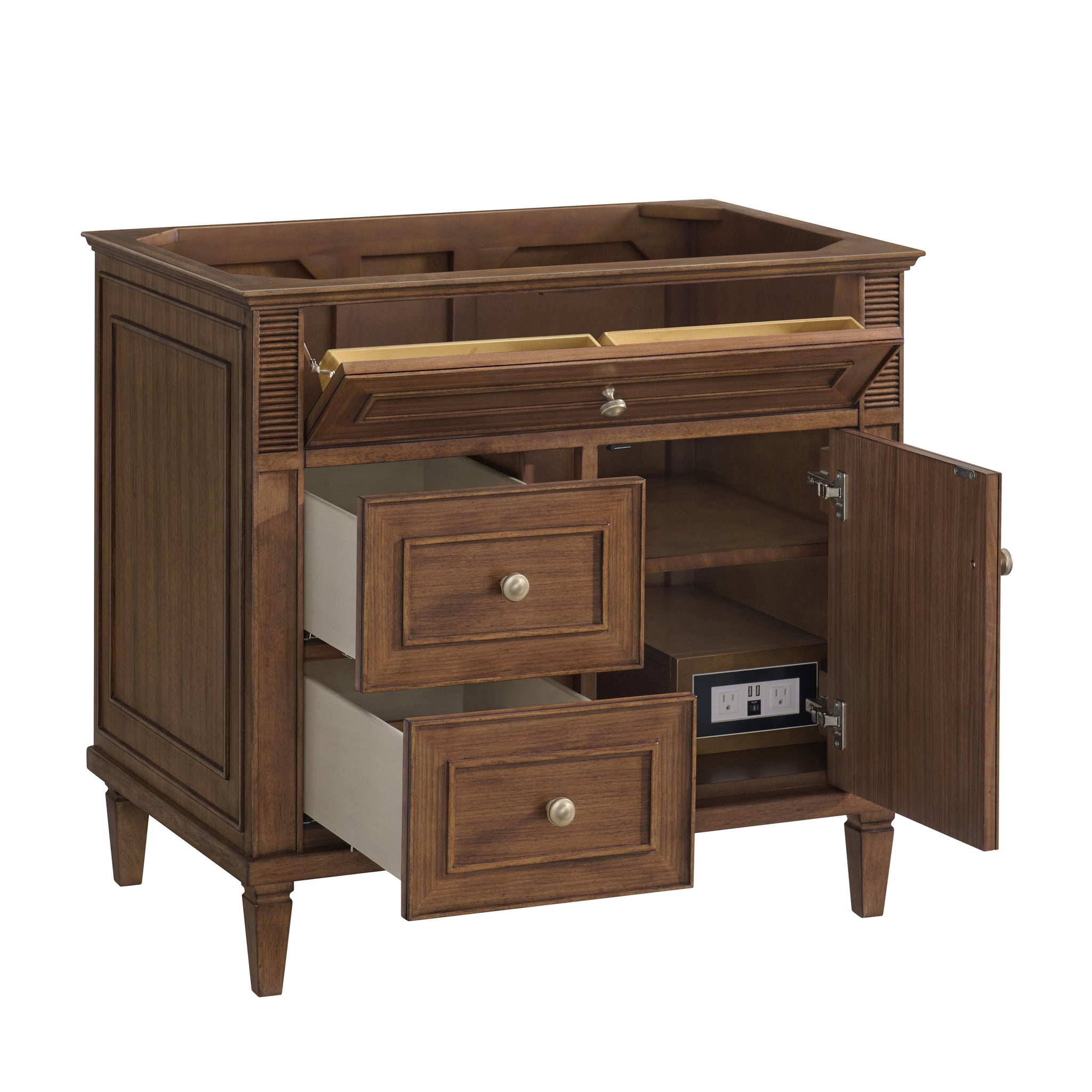 James Martin Lorelai 36" Single Bathroom Vanity, Mid-Century Walnut, view 26