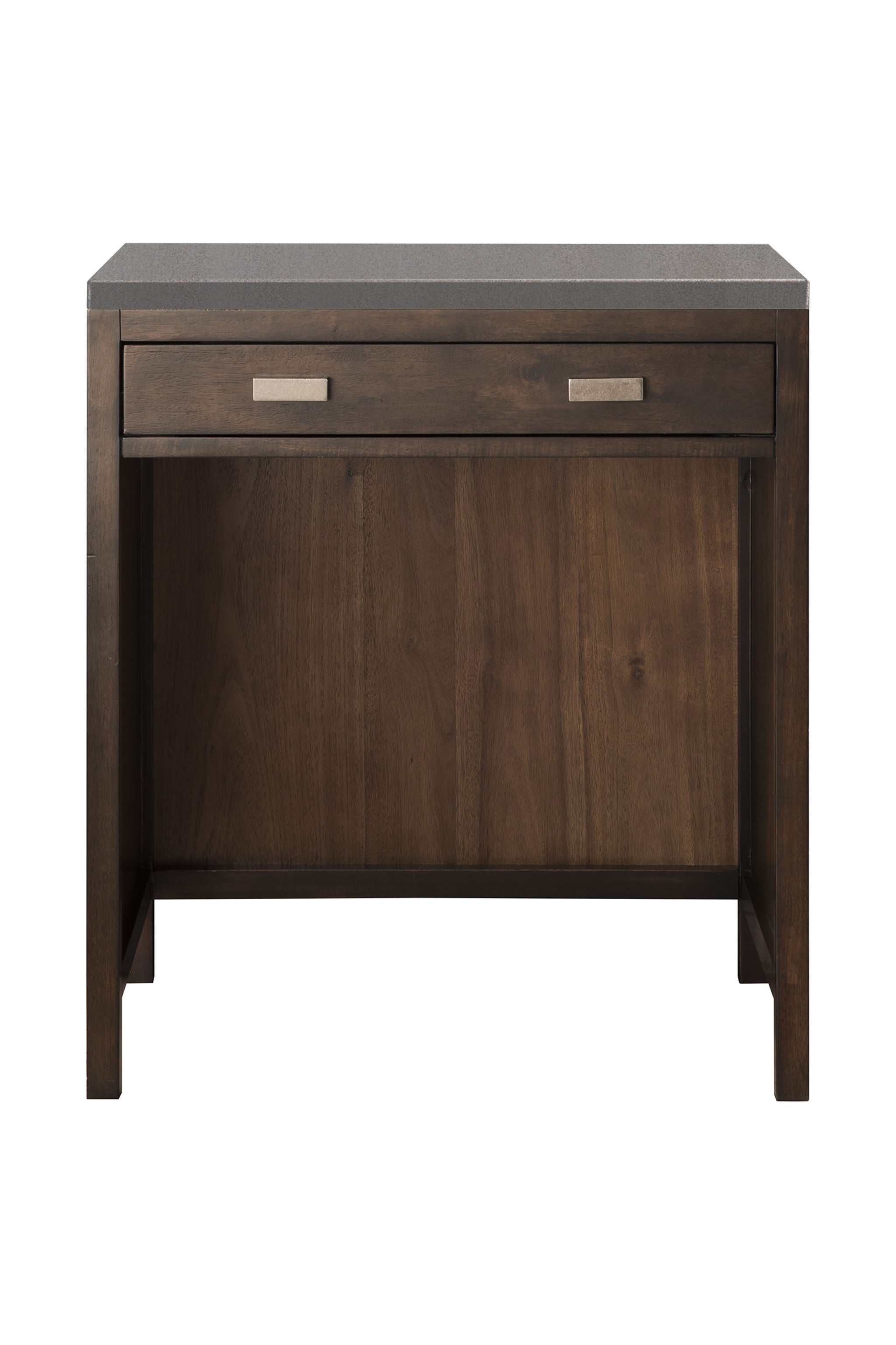 James Martin Addison 30" Countertop Unit, Mid-Century Acacia with Grey Expo countertop