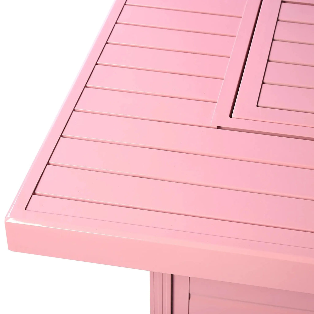 Aluminum 48-in Rectangular Propane Fire Table, Beads, Covers and Lid by Sharicks