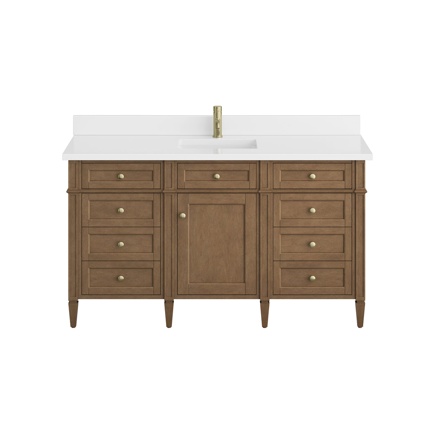 James Martin Brittany 60" Single Bathroom Vanity, Pecan, view 39