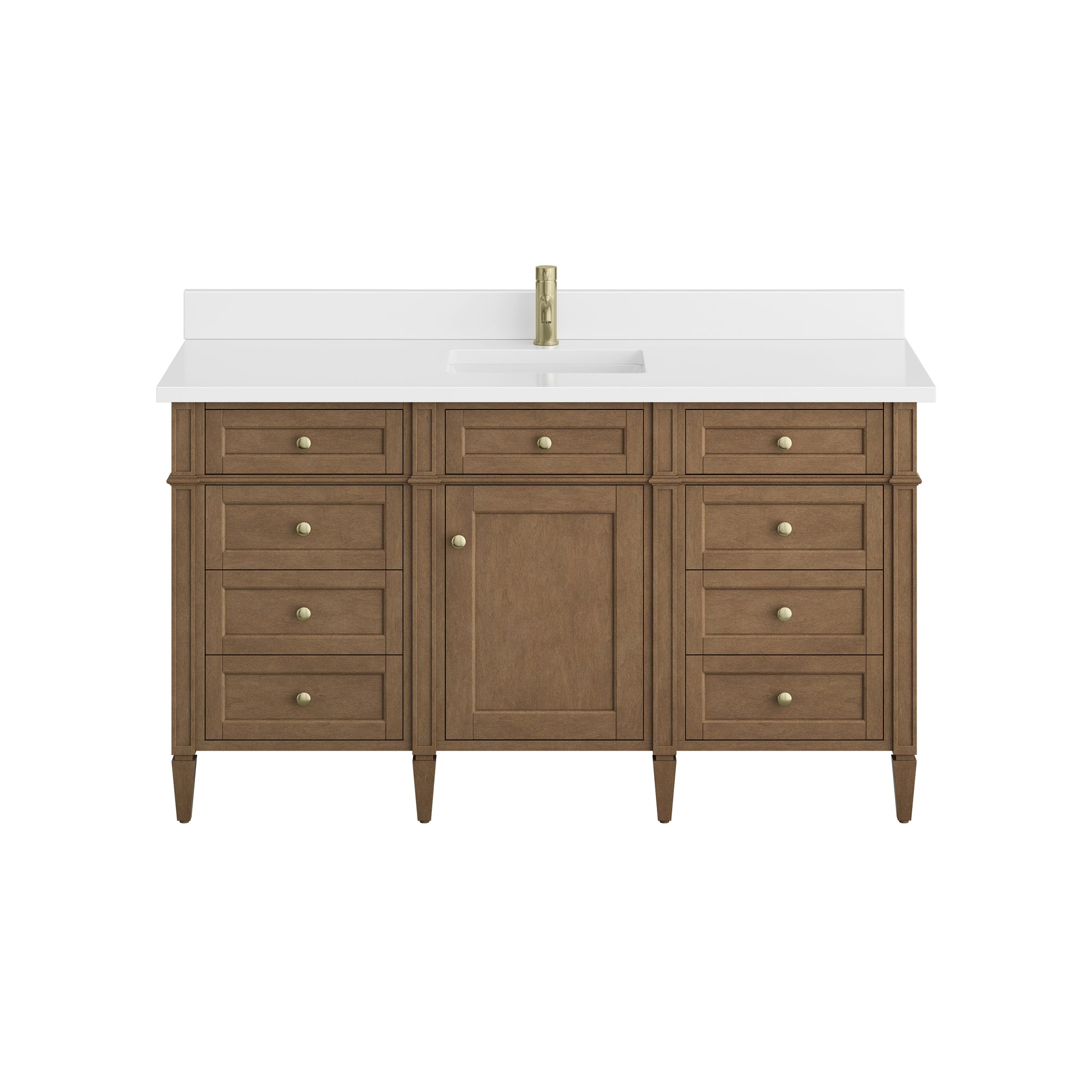 James Martin Brittany 60" Single Bathroom Vanity, Pecan, view 39