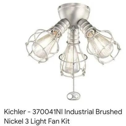 Kichler Lighting LED Industrial 3-Light Fixture Brushed Nickel