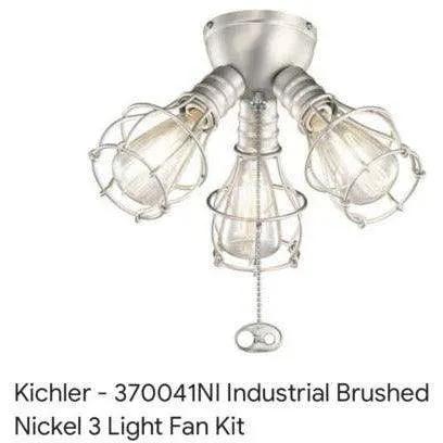 Kichler Lighting LED Industrial 3-Light Fixture Brushed Nickel by Selzalot
