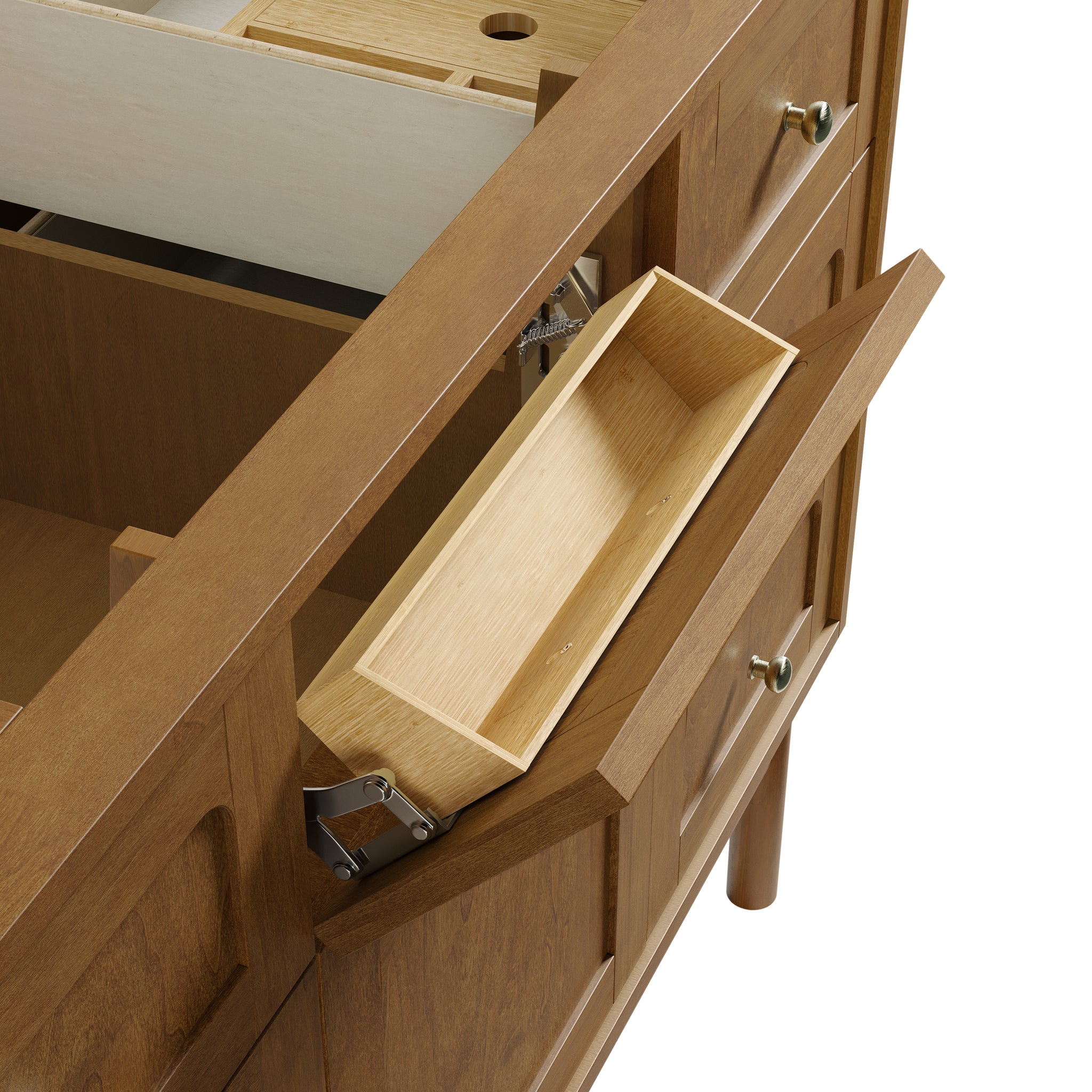 James Martin Laurent 48" Dual Mount Single Bathroom Vanity, Honey Oak, view 32