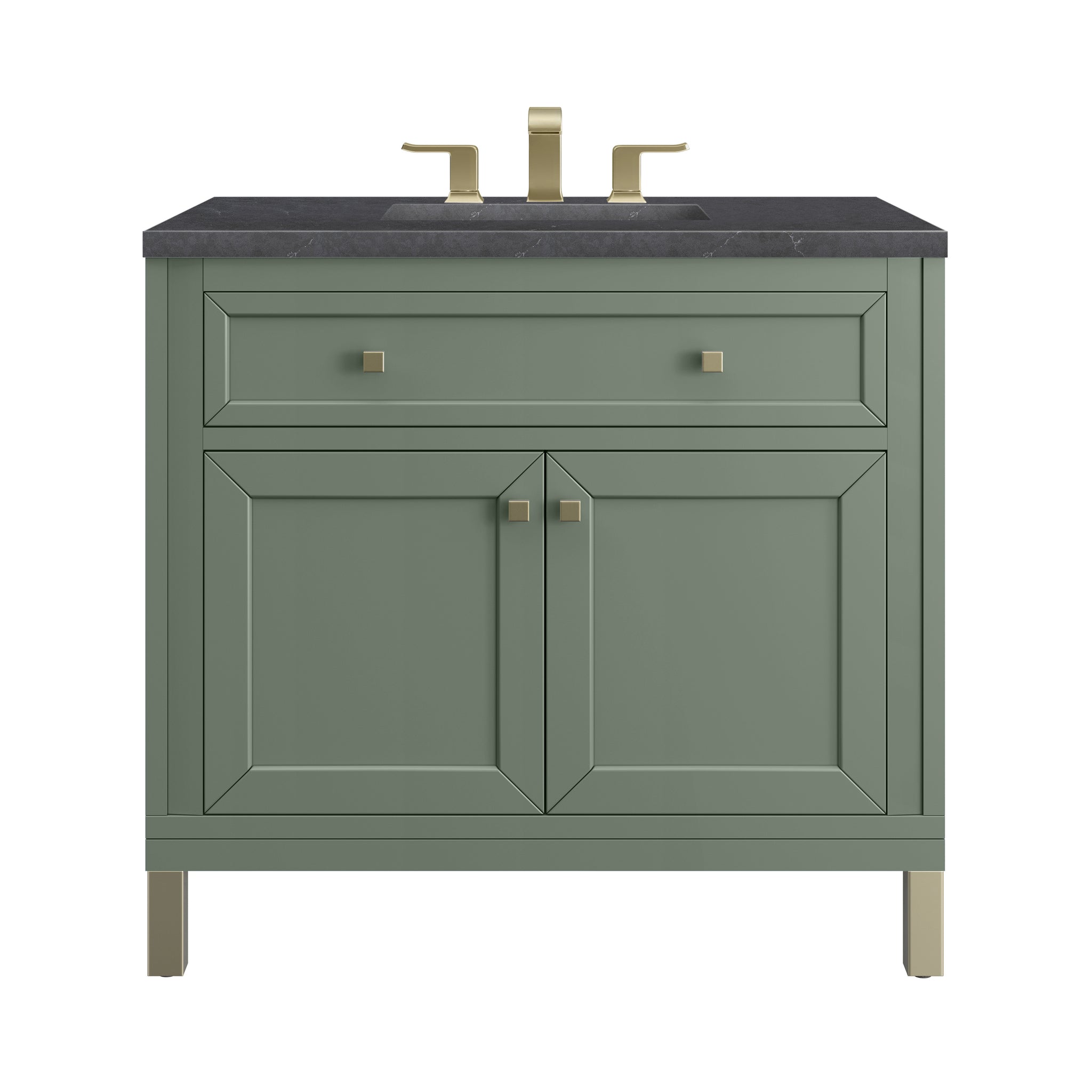 James Martin Chicago 36" Single Bathroom Vanity, Smokey Celadon, view 26