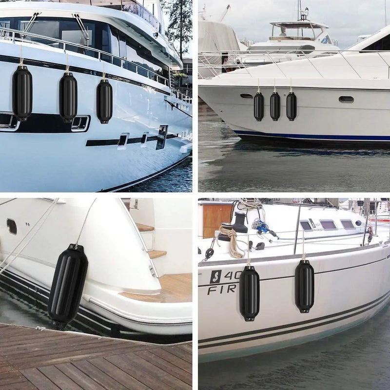 4 Ribbed Marine 8.5" x 27" Boat Fender Vinyl Bumper by DirectDeals