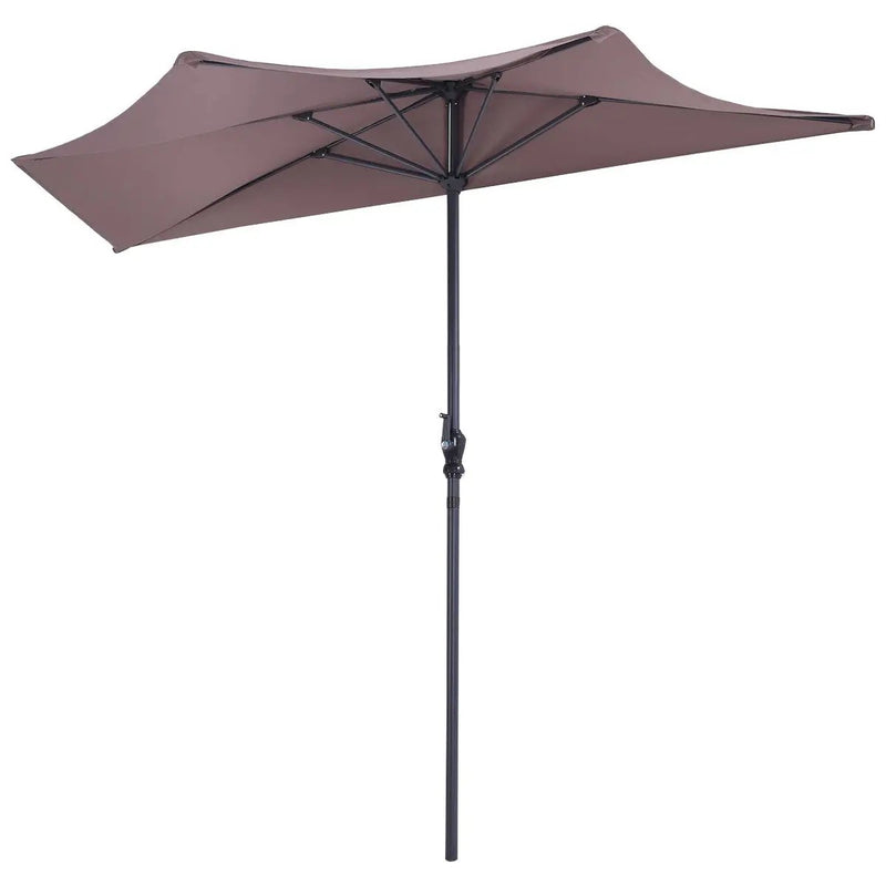 9Ft Patio Bistro Half Round Umbrella by DirectDeals