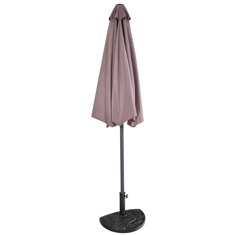 9Ft Patio Bistro Half Round Umbrella by DirectDeals