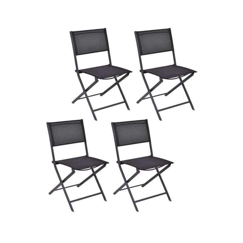 Set of 4 Outdoor Patio Foldable Chairs by DirectDeals