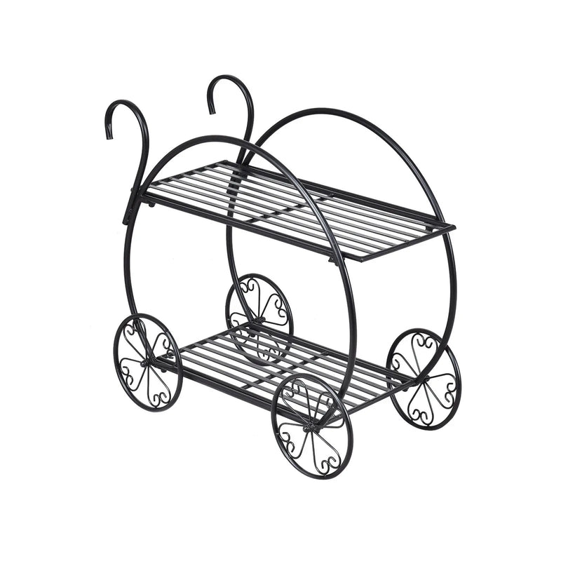Heavy Duty Metal Flower Cart Plant Stand by DirectDeals