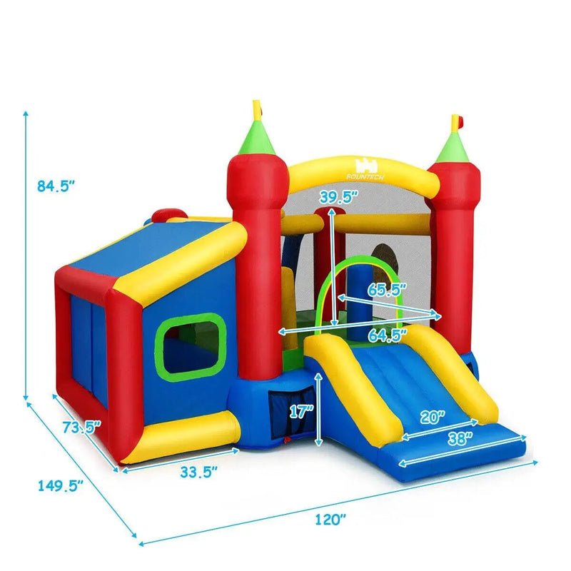 Inflatable Bounce House Kids Slide Jumping Castle without Blower by DirectDeals