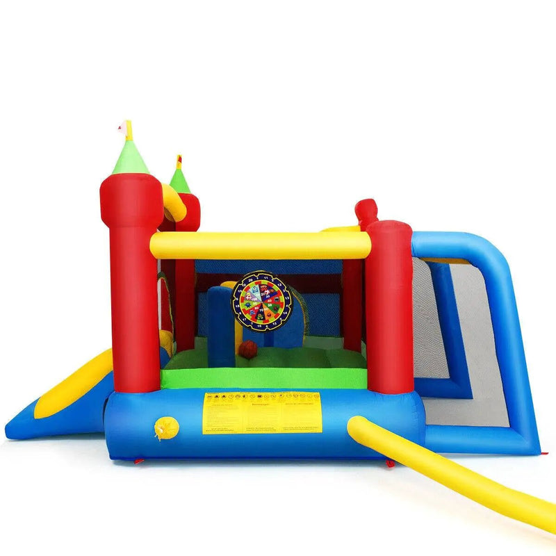 Inflatable Bounce House Kids Slide Jumping Castle without Blower by DirectDeals