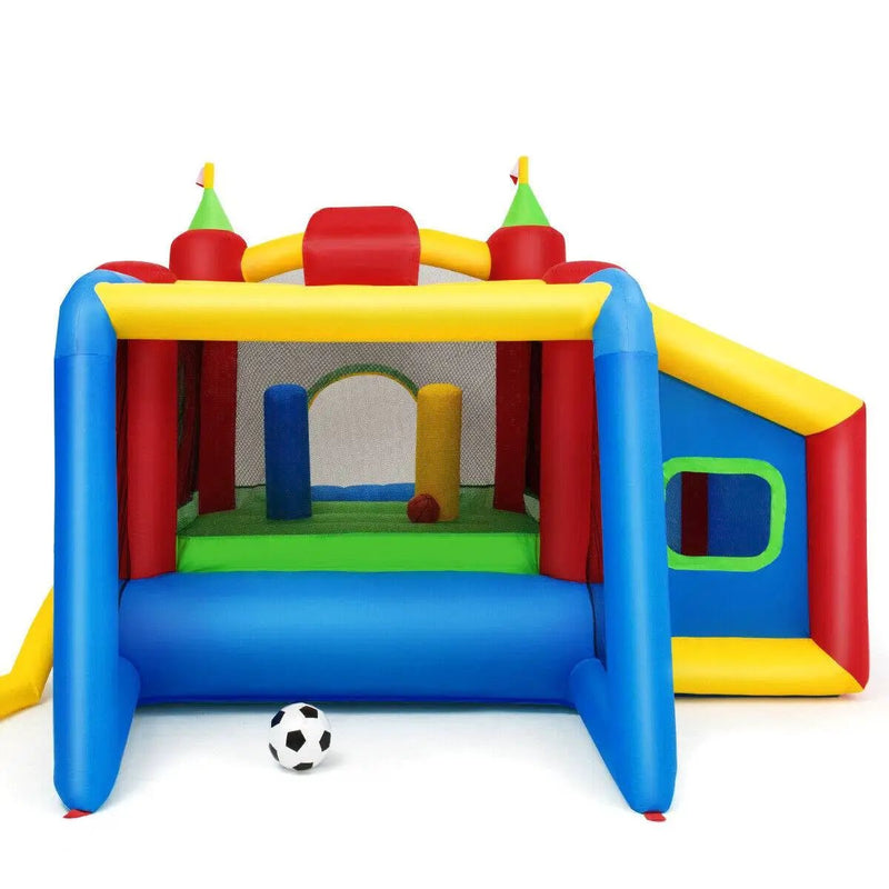 Inflatable Bounce House Kids Slide Jumping Castle without Blower by DirectDeals
