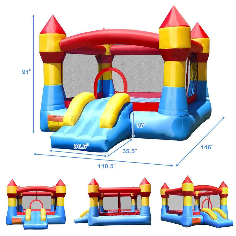 Inflatable Bounce House Castle Jumper Without Blower by DirectDeals