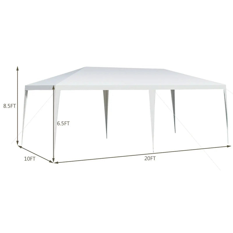 10 x 20 Feet Waterproof Canopy Tent with Tent Peg and Wind Rope by DirectDeals