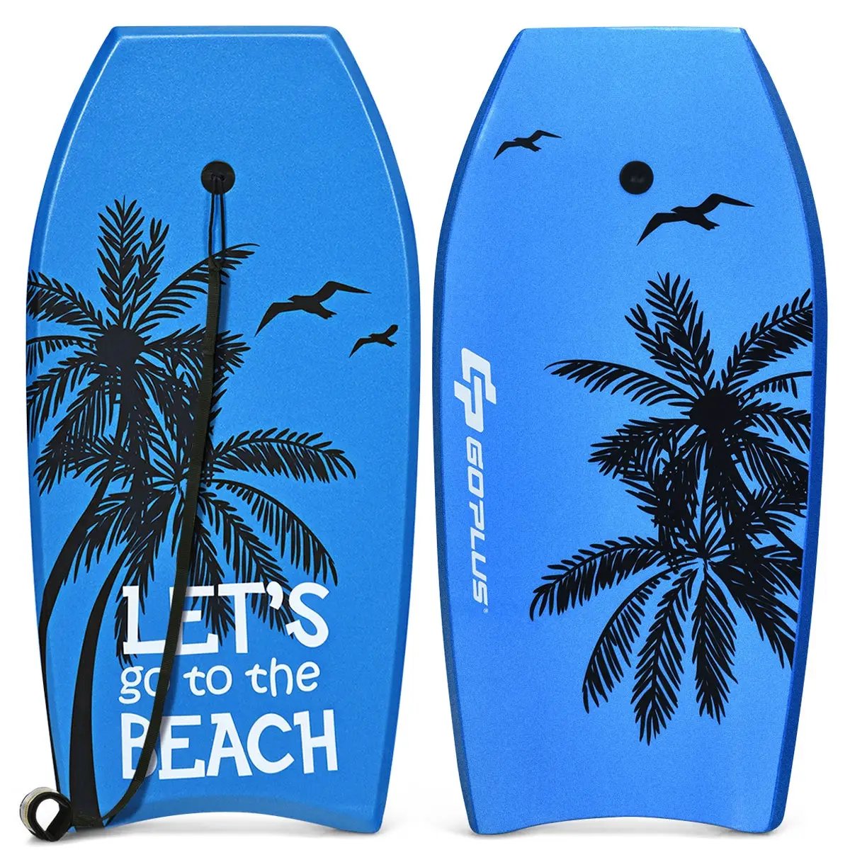 Super Lightweight Bodyboard Surfing with Leash EPS Core Boarding by DirectDeals