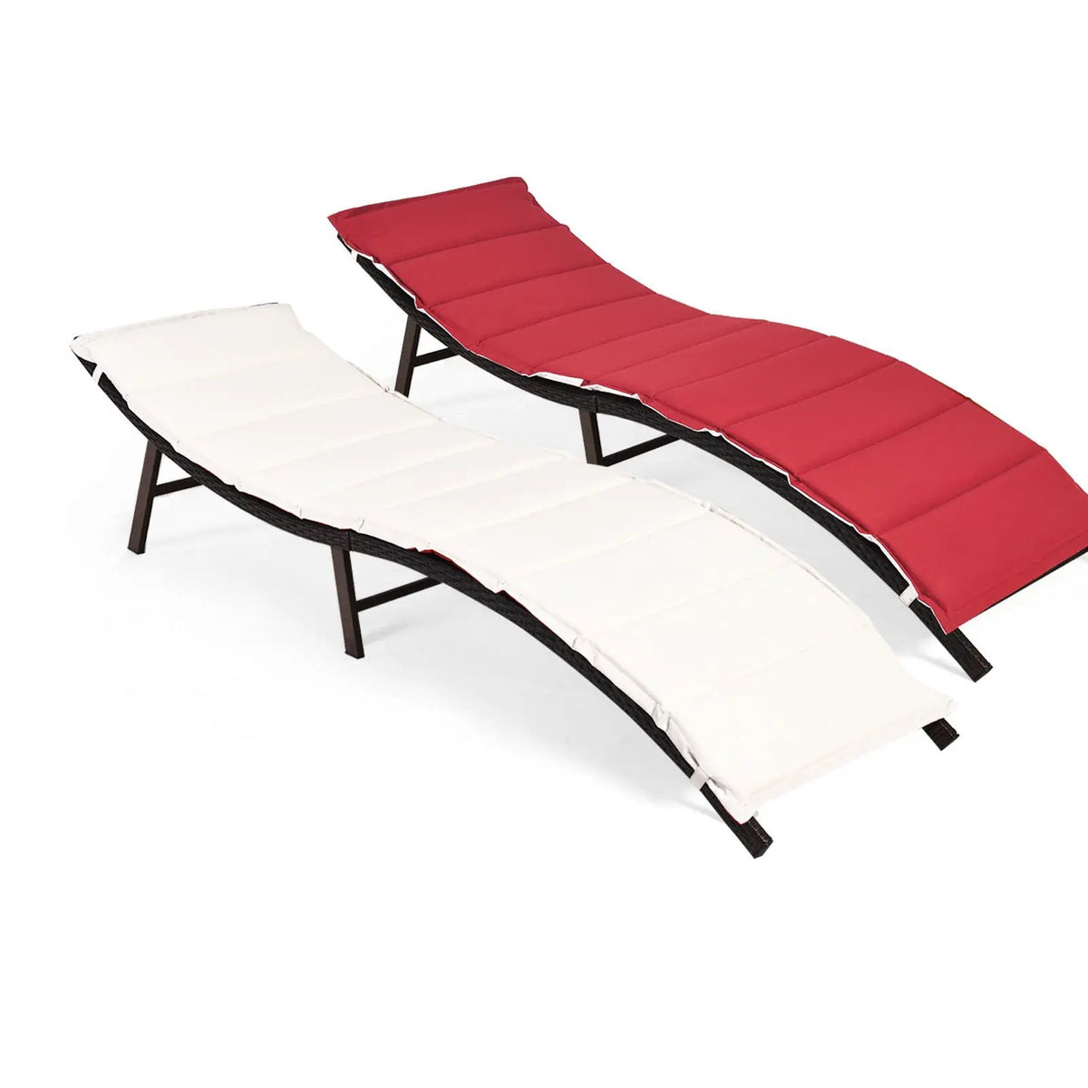 2Pcs Folding Patio Lounger Chair, photo 3 of 9