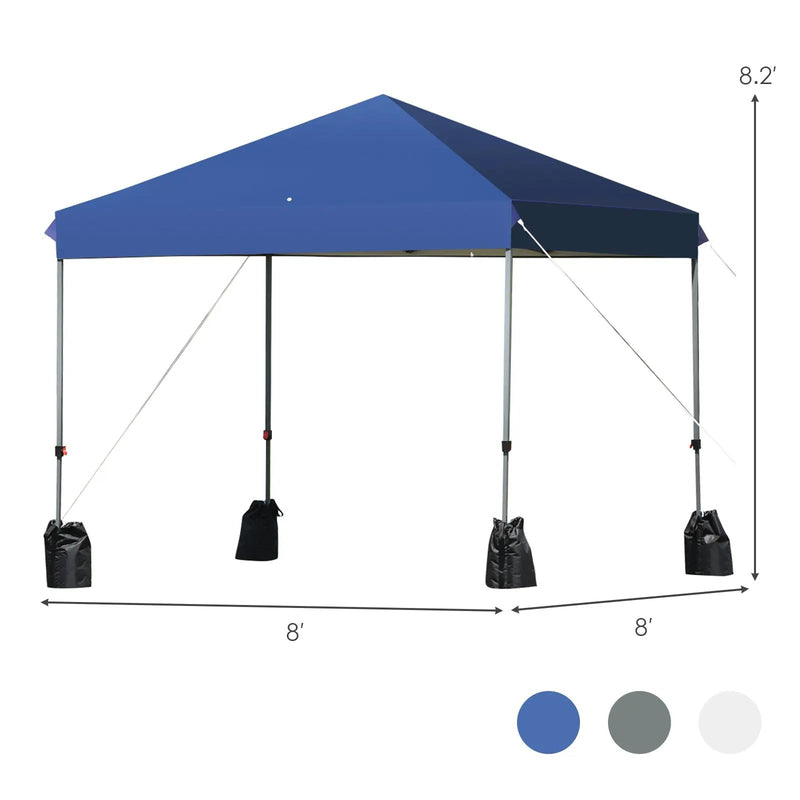 8’x8' Outdoor Pop up Canopy Tent w/Roller Bag by DirectDeals