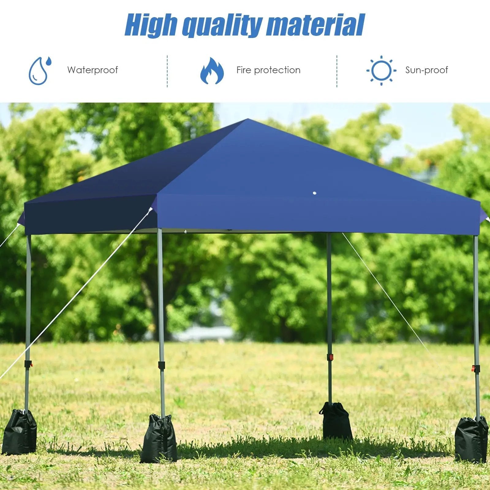 8’x8' Outdoor Pop up Canopy Tent w/Roller Bag by DirectDeals