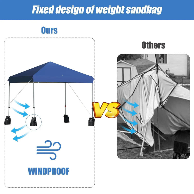 8’x8' Outdoor Pop up Canopy Tent w/Roller Bag by DirectDeals