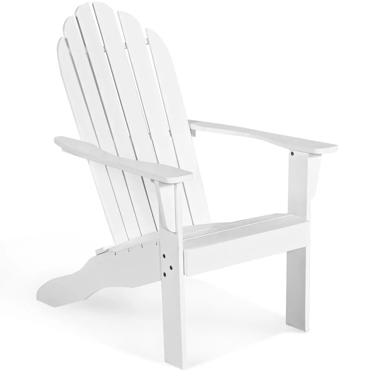 Acacia Wood Outdoor Adirondack Chair with Ergonomic Design by DirectDeals