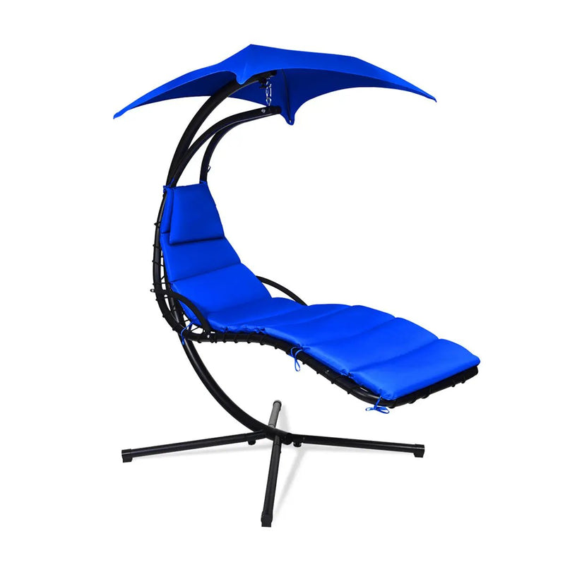 Hanging Stand Chaise Lounger Swing Chair with Pillow by DirectDeals