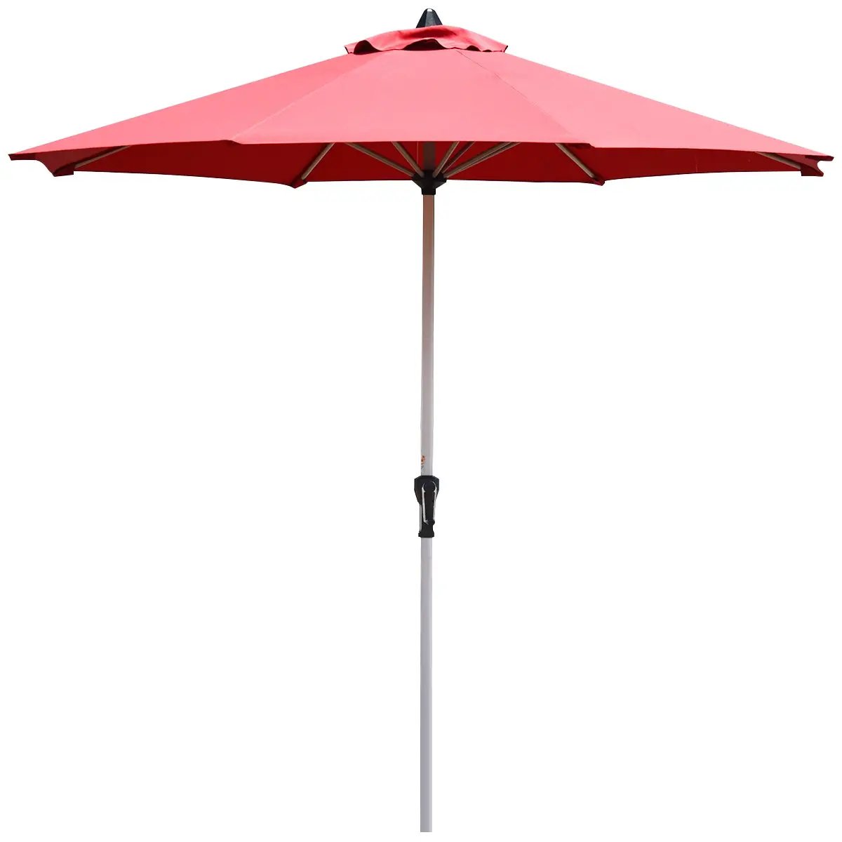 9 Feet Patio Outdoor Market Umbrella with Aluminum Pole without Weight Base by DirectDeals