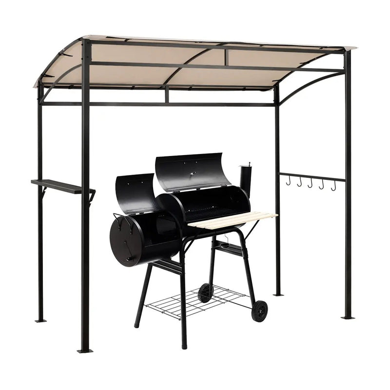 7 x 4.5 Feet Grill Gazebo Outdoor Patio Garden BBQ Canopy Shelter-Brown by DirectDeals