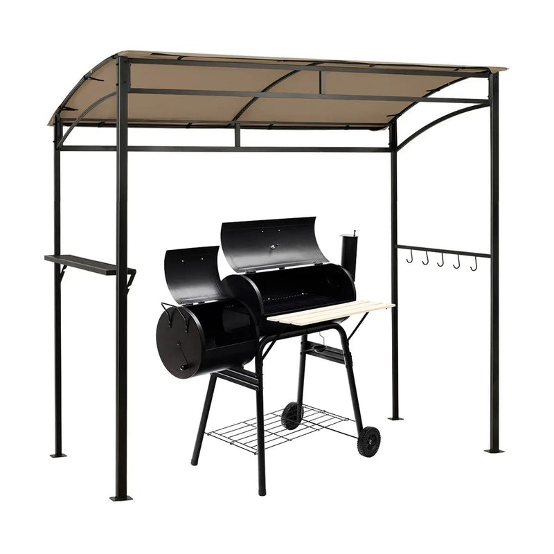 7 x 4.5 Feet Grill Gazebo Outdoor Patio Garden BBQ Canopy Shelter-Brown by DirectDeals