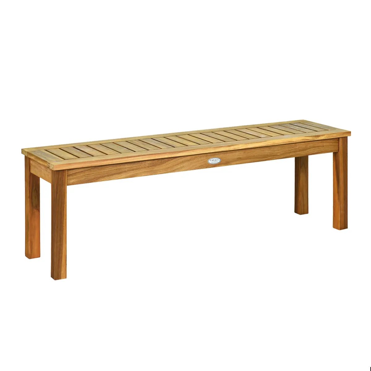 52 Inch Outdoor Acacia Wood Dining Bench Chair by DirectDeals