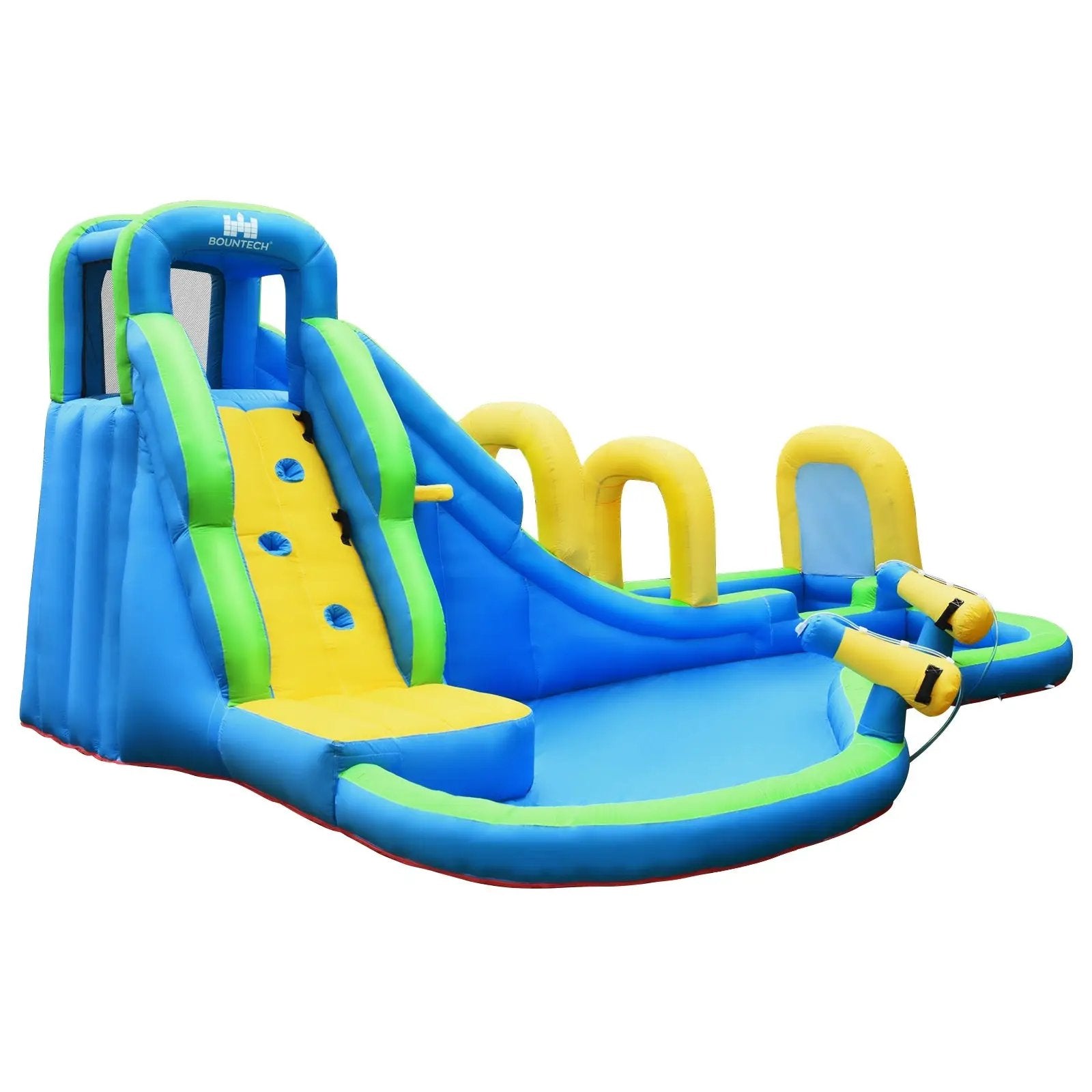 Inflatable Water Slide Kids Bounce House with Water Cannons and Hose Without Blower by DirectDeals