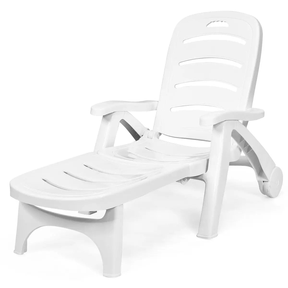5 Position Adjustable Folding Lounger Chaise Chair by DirectDeals