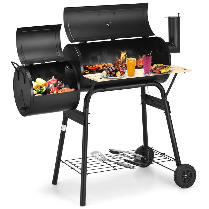 Outdoor BBQ Grill Barbecue Pit Patio Cooker by DirectDeals