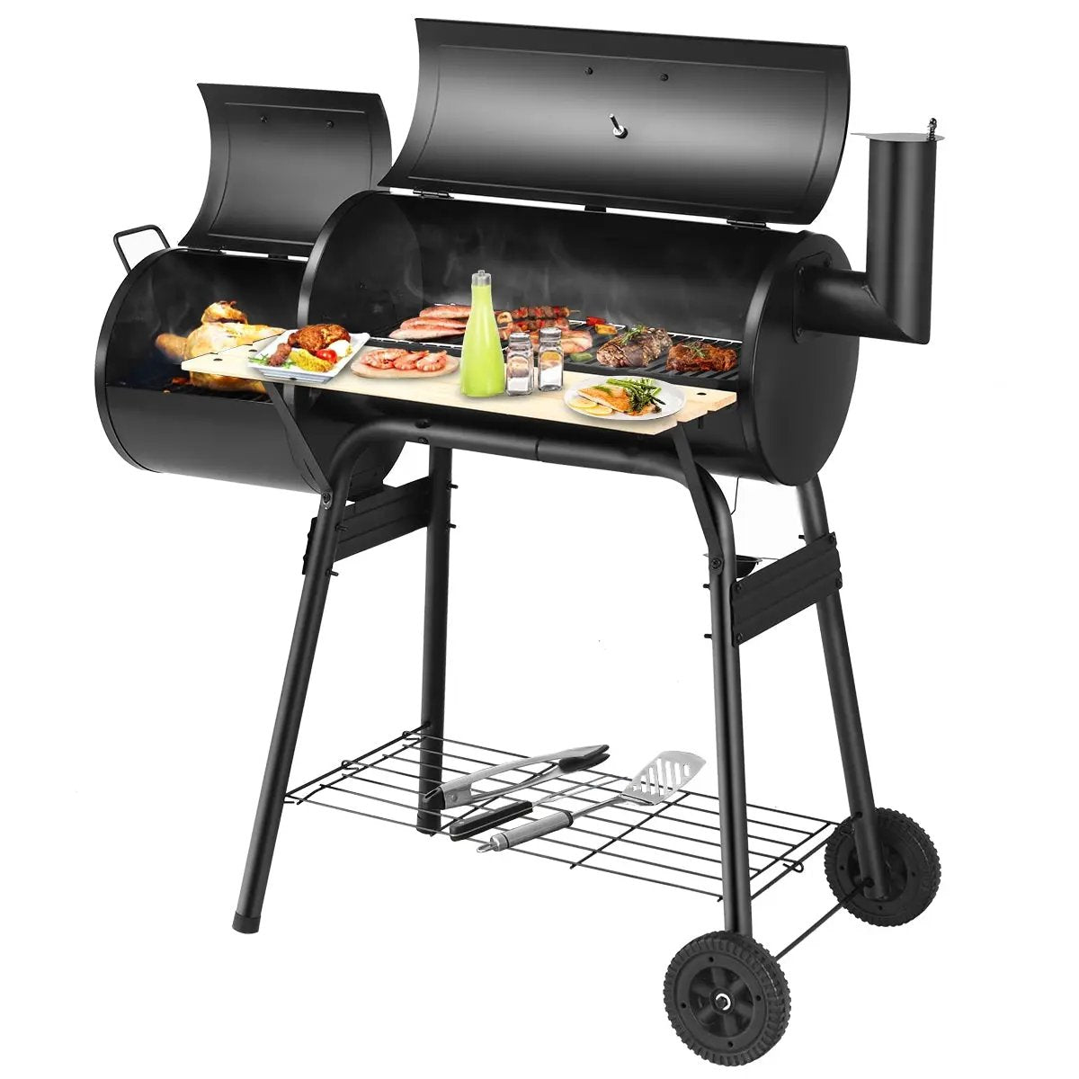 Outdoor BBQ Grill Barbecue Pit Patio Cooker by DirectDeals