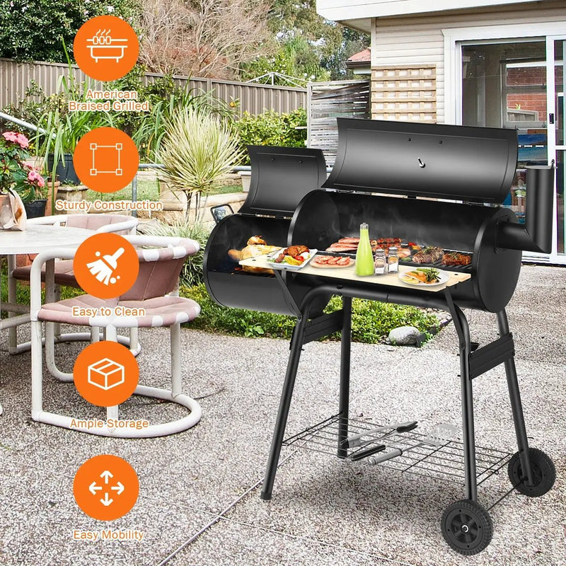 Outdoor BBQ Grill Barbecue Pit Patio Cooker by DirectDeals