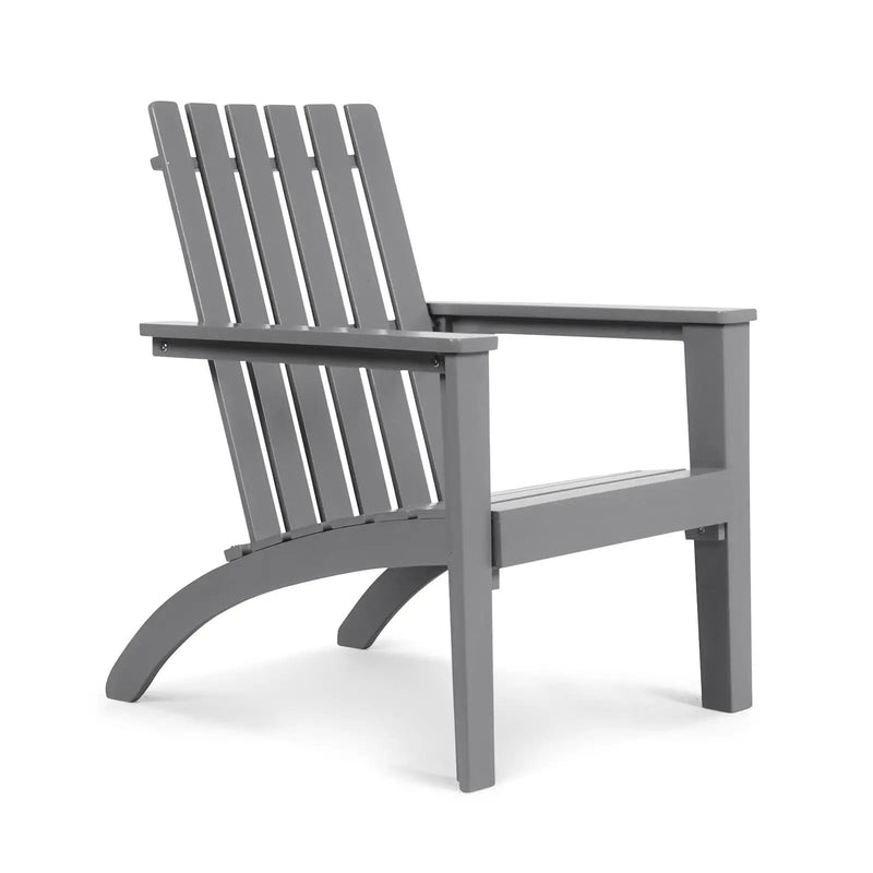 Outdoor Durable Patio Acacia Wood Adirondack Lounge Armchair by DirectDeals