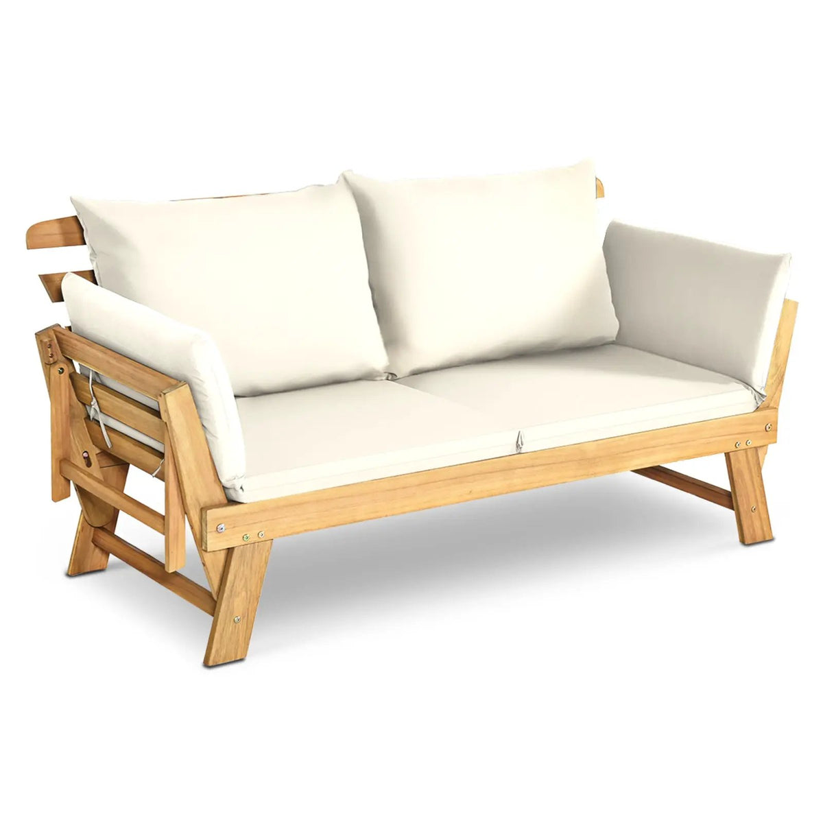 Adjustable Patio Convertible Sofa with Thick Cushion, photo 27 of 32