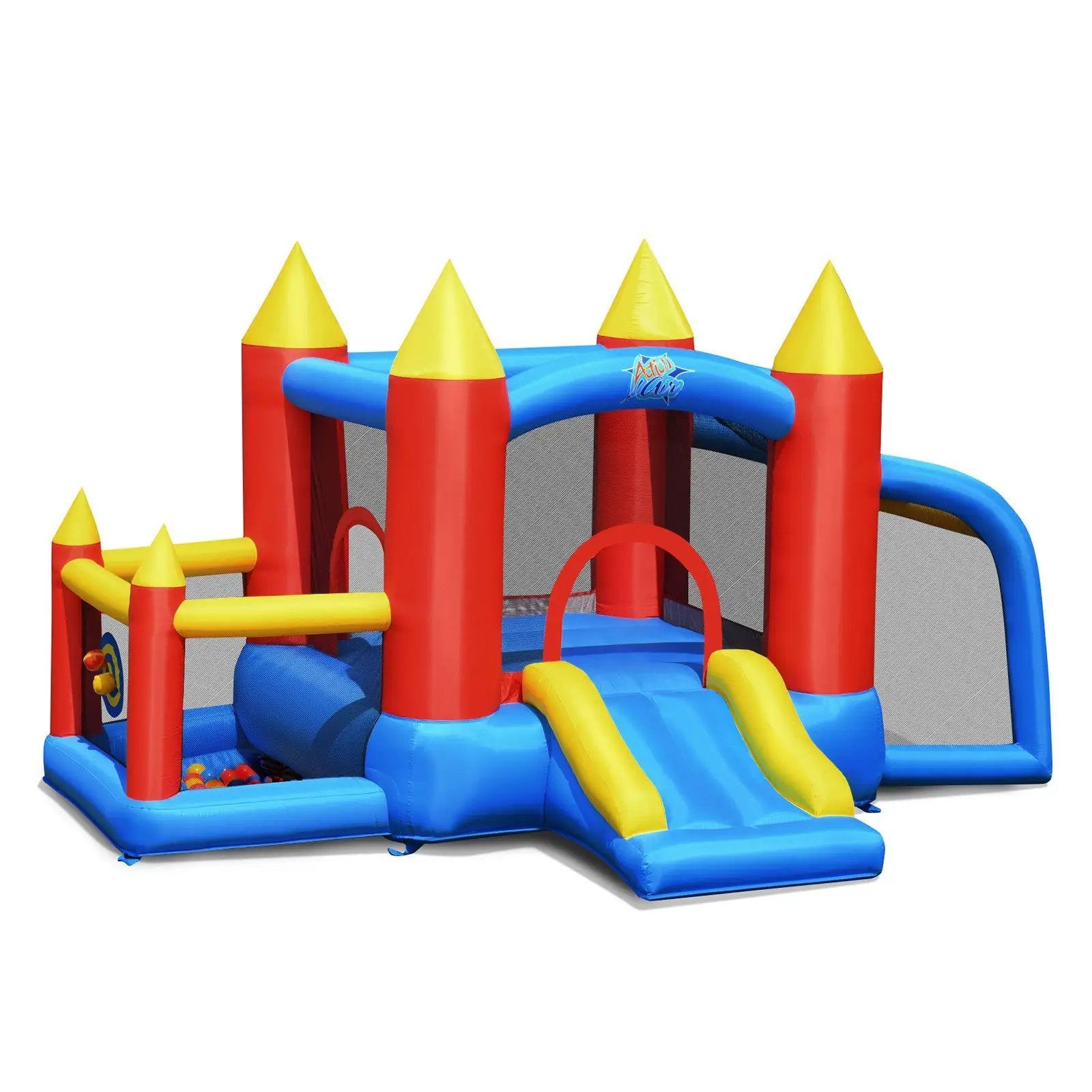Kid Inflatable Slide Jumping Castle Bounce House with 740w Blower by DirectDeals