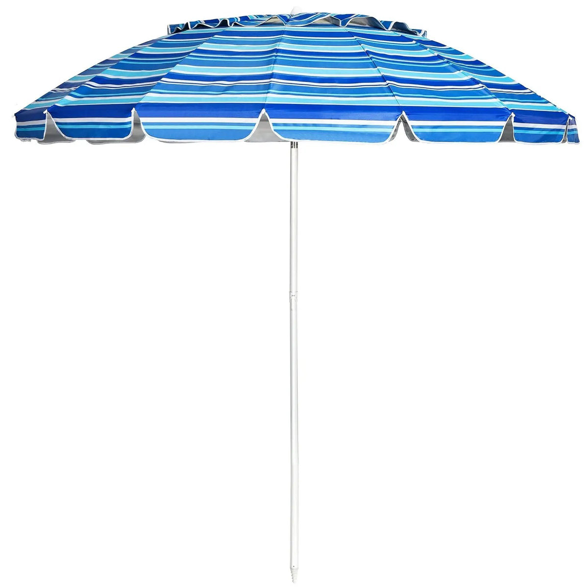 8FT Portable Beach Umbrella with Sand Anchor and Tilt Mechanism for Garden and Patio, photo 8 of 8