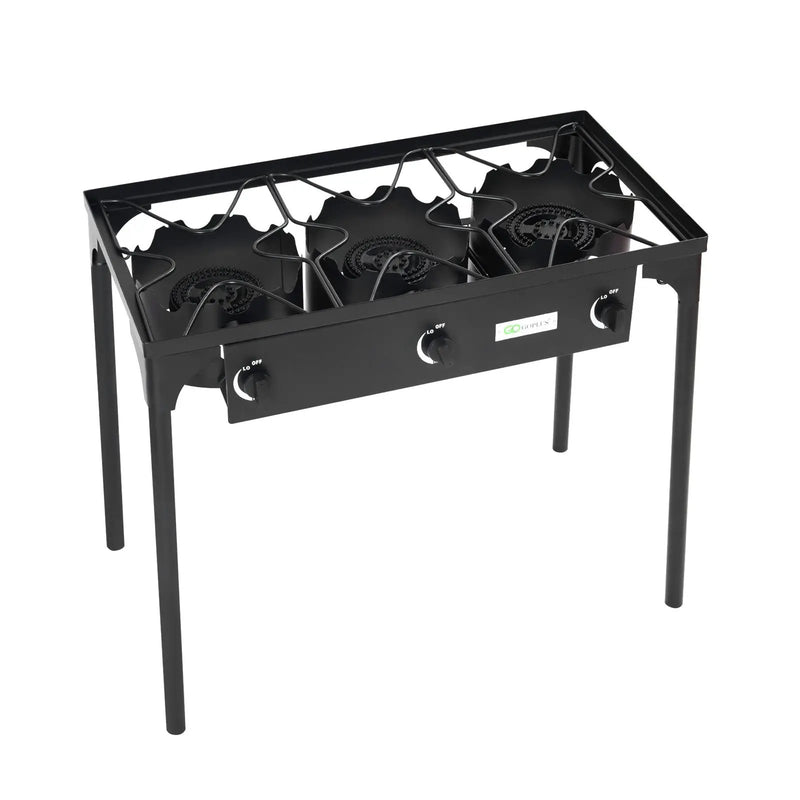 225000 BTU Portable Propane 3 Burner Gas Cooker by DirectDeals