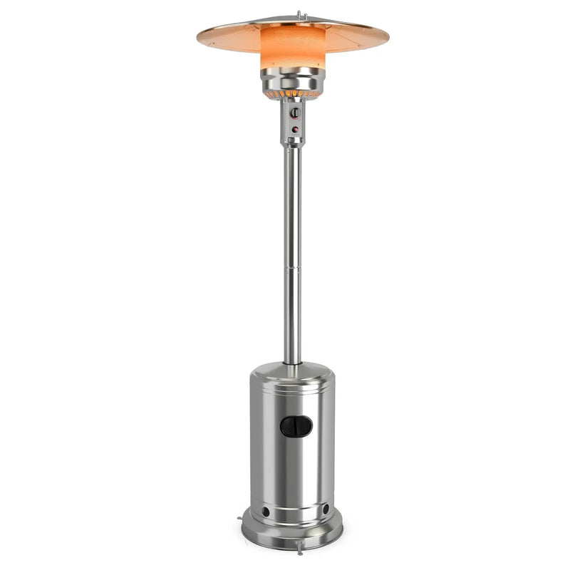 50000 BTU Stainless Steel Propane Patio Heater with Trip over Protection by DirectDeals