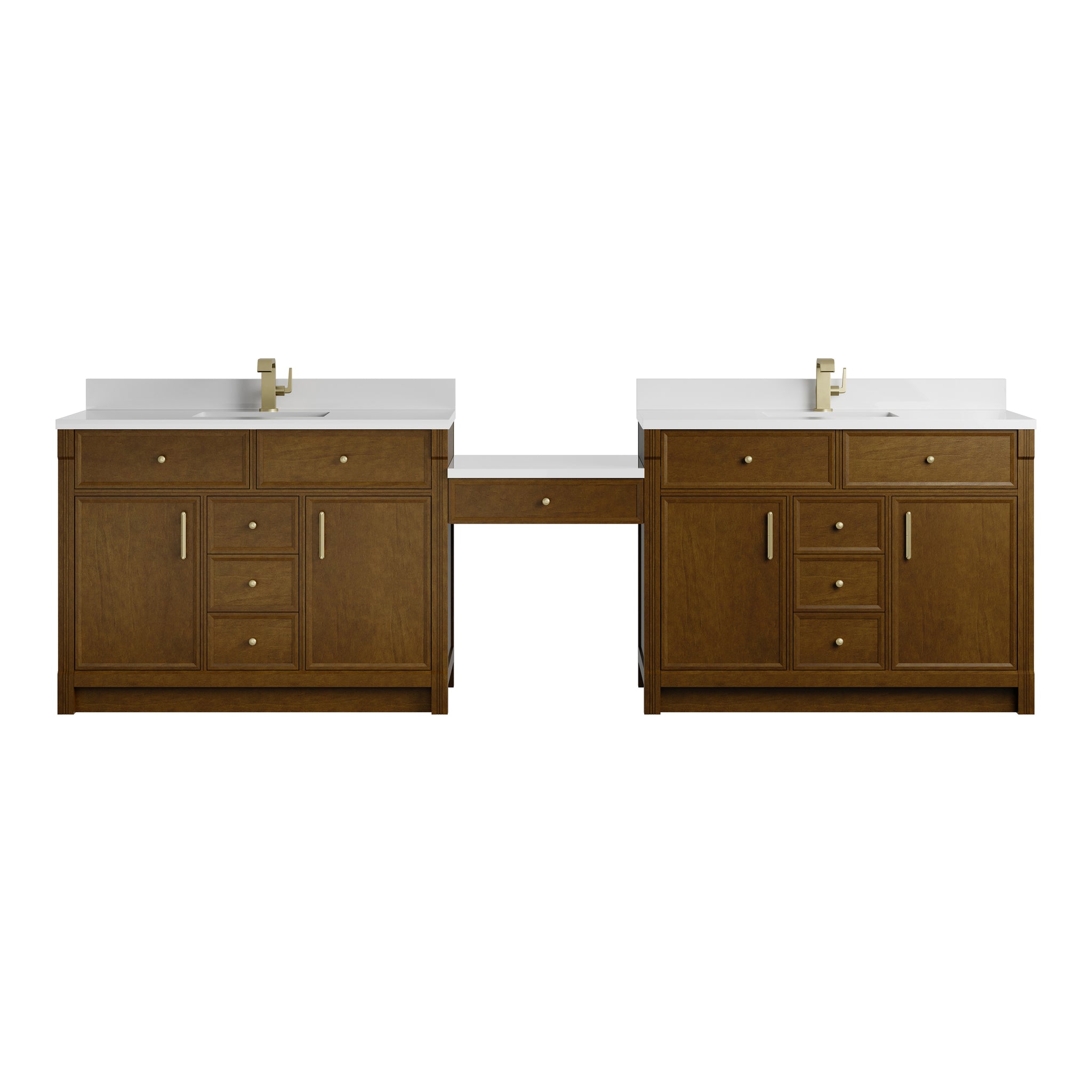 James Martin Bellshire 120" Single Bathroom Vanity, Honey Oak, view 2