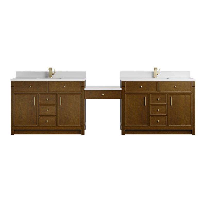 James Martin Bellshire 120" Single Bathroom Vanity, Honey Oak, view 2