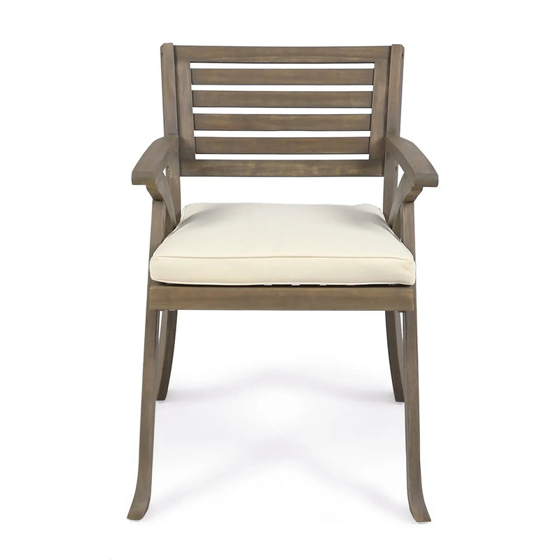 Helen Outdoor Acacia Wood Dining Chair by HouseOfZazla