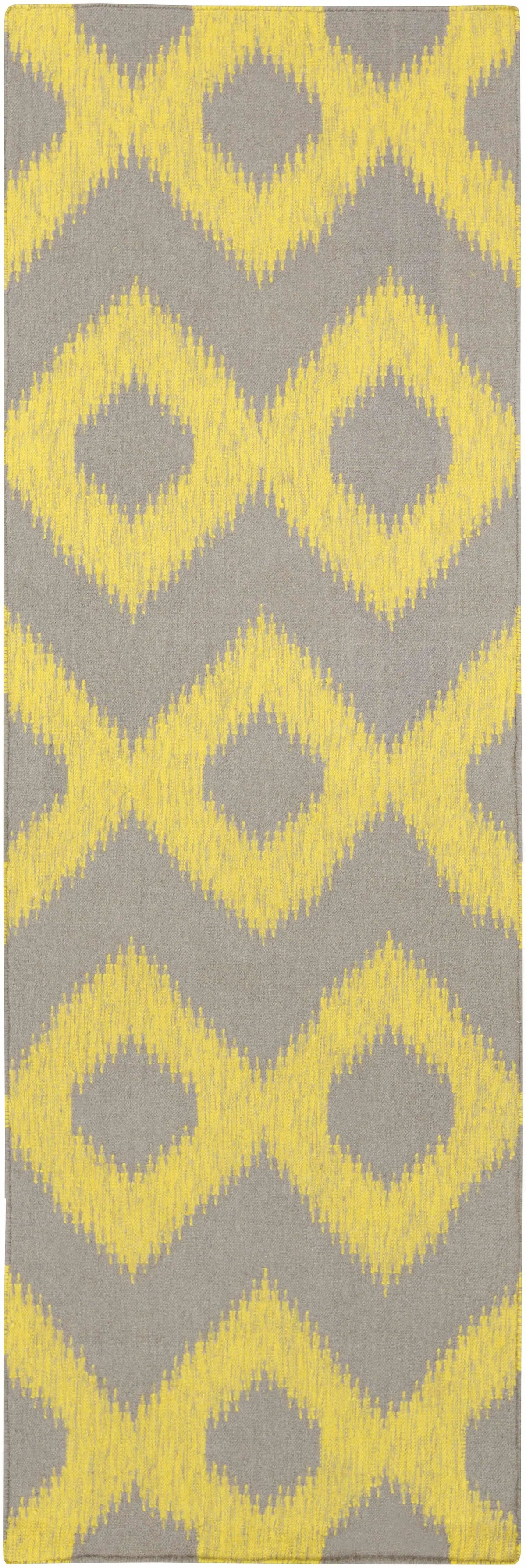 Oradell Yellow Ikat Wool Rug - Clearance, photo 3 of 6