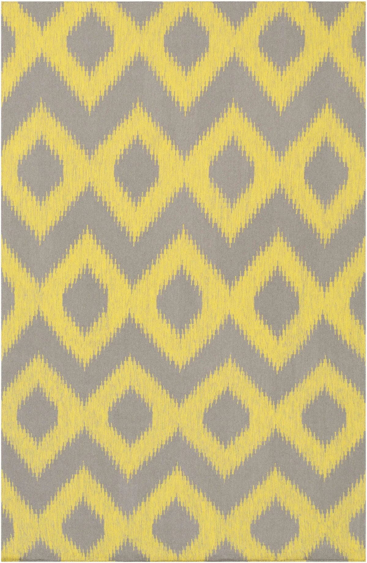 Oradell Yellow Ikat Wool Rug - Clearance